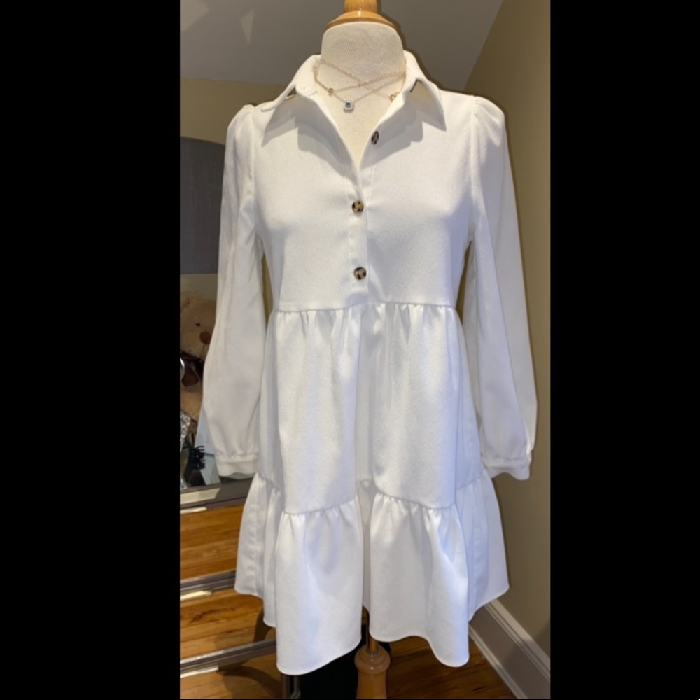 Zara Off White Dress